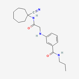 3-({[(1-cyanocycloheptyl)carbamoyl]methyl}amino)-N-propylbenzamide
