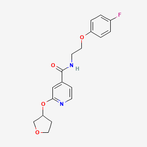 N-(2-(4-fluorophenoxy)ethyl)-2-((tetrahydrofuran-3-yl)oxy)isonicotinamide