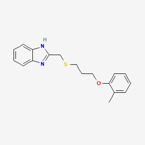 2-(((3-(o-tolyloxy)propyl)thio)methyl)-1H-benzo[d]imidazole