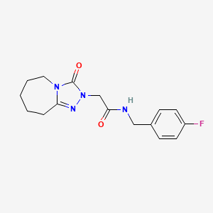 N-(4-fluorobenzyl)-2-(3-oxo-6,7,8,9-tetrahydro-3H-[1,2,4]triazolo[4,3-a]azepin-2(5H)-yl)acetamide