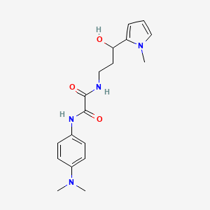 N1-(4-(dimethylamino)phenyl)-N2-(3-hydroxy-3-(1-methyl-1H-pyrrol-2-yl)propyl)oxalamide