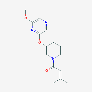 1-(3-((6-Methoxypyrazin-2-yl)oxy)piperidin-1-yl)-3-methylbut-2-en-1-one