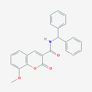 N-benzhydryl-8-methoxy-2-oxo-2H-chromene-3-carboxamide