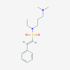 molecular formula C15H24N2O2S B2790881 (E)-N-[3-(Dimethylamino)propyl]-N-ethyl-2-phenylethenesulfonamide CAS No. 1798978-26-3
