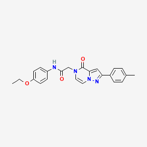 molecular formula C23H22N4O3 B2790885 N-(4-ethoxyphenyl)-2-[2-(4-methylphenyl)-4-oxopyrazolo[1,5-a]pyrazin-5(4H)-yl]acetamide CAS No. 941894-46-8