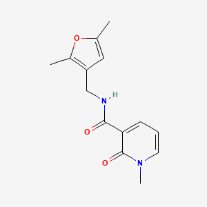 molecular formula C14H16N2O3 B2790888 N-((2,5-dimethylfuran-3-yl)methyl)-1-methyl-2-oxo-1,2-dihydropyridine-3-carboxamide CAS No. 1705682-13-8