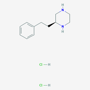 molecular formula C12H20Cl2N2 B2790889 (S)-2-Phenethylpiperazine dihydrochloride CAS No. 2055848-89-8