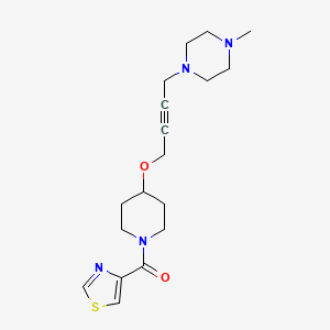 1-Methyl-4-(4-{[1-(1,3-thiazole-4-carbonyl)piperidin-4-yl]oxy}but-2-yn-1-yl)piperazine