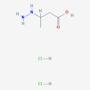 3-Hydrazinylbutanoic acid dihydrochloride