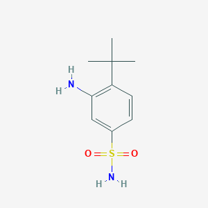 molecular formula C10H16N2O2S B2790928 3-Amino-4-tert-butylbenzenesulfonamide CAS No. 218442-55-8