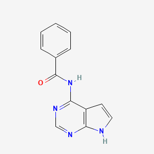 molecular formula C13H10N4O B2790942 N-(7H-pyrrolo[2,3-d]pyrimidin-4-yl)benzamide CAS No. 769951-33-9