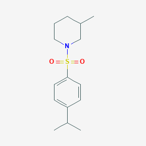 molecular formula C15H23NO2S B279095 1-[(4-Isopropylphenyl)sulfonyl]-3-methylpiperidine 