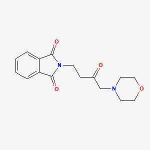 molecular formula C16H18N2O4 B2790957 2-(4-morpholino-3-oxobutyl)-1H-isoindole-1,3(2H)-dione CAS No. 861206-95-3