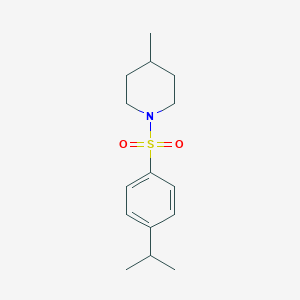 molecular formula C15H23NO2S B279096 4-Methyl-1-(4-propan-2-ylphenyl)sulfonylpiperidine 