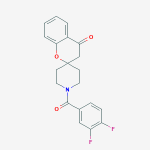 molecular formula C20H17F2NO3 B2790960 1'-(3,4-Difluorobenzoyl)spiro[chroman-2,4'-piperidin]-4-one CAS No. 877810-94-1