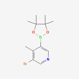 molecular formula C12H17BBrNO2 B2791012 3-Bromo-4-methylpyridine-5-boronic acid pinacol ester CAS No. 2043397-75-5