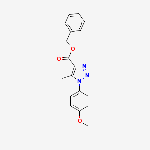 molecular formula C19H19N3O3 B2791016 benzyl 1-(4-ethoxyphenyl)-5-methyl-1H-1,2,3-triazole-4-carboxylate CAS No. 946254-26-8