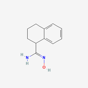 molecular formula C11H14N2O B2791030 N'-hydroxy-1,2,3,4-tetrahydronaphthalene-1-carboximidamide CAS No. 791005-33-9