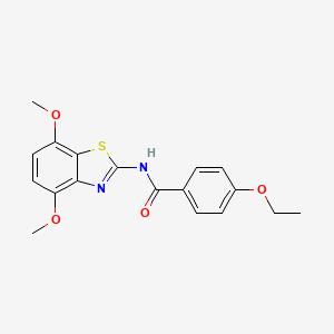 molecular formula C18H18N2O4S B2791054 N-(4,7-dimethoxy-1,3-benzothiazol-2-yl)-4-ethoxybenzamide CAS No. 912771-06-3