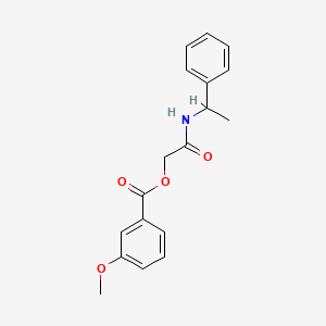 molecular formula C18H19NO4 B2791060 [(1-Phenylethyl)carbamoyl]methyl 3-methoxybenzoate CAS No. 876527-81-0