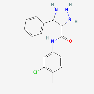 molecular formula C16H13ClN4O B2791063 N-(3-chloro-4-methylphenyl)-5-phenyltriazolidine-4-carboxamide CAS No. 1798617-82-9