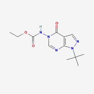 B2791091 ethyl (1-(tert-butyl)-4-oxo-1H-pyrazolo[3,4-d]pyrimidin-5(4H)-yl)carbamate CAS No. 919857-39-9
