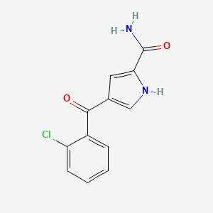 B2791096 4-(2-chlorobenzoyl)-1H-pyrrole-2-carboxamide CAS No. 338976-88-8