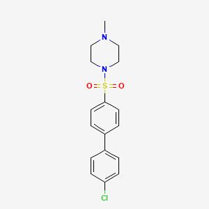 B2791100 1-[4-(4-Chlorophenyl)phenyl]sulfonyl-4-methylpiperazine CAS No. 667912-04-1