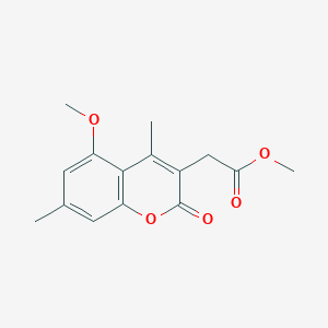 B2791109 methyl (5-methoxy-4,7-dimethyl-2-oxo-2H-chromen-3-yl)acetate CAS No. 892558-53-1