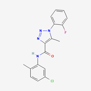 N-(5-chloro-2-methylphenyl)-1-(2-fluorophenyl)-5-methyl-1H-1,2,3-triazole-4-carboxamide