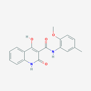 4-hydroxy-N-(2-methoxy-5-methylphenyl)-2-oxo-1,2-dihydroquinoline-3-carboxamide