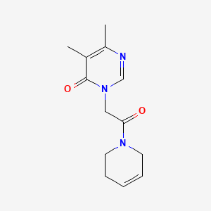 3-[2-(3,6-Dihydro-2H-pyridin-1-yl)-2-oxoethyl]-5,6-dimethylpyrimidin-4-one