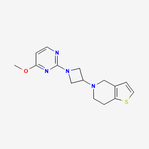 5-[1-(4-Methoxypyrimidin-2-yl)azetidin-3-yl]-6,7-dihydro-4H-thieno[3,2-c]pyridine