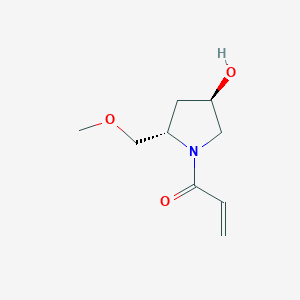 1-[(2S,4R)-4-Hydroxy-2-(methoxymethyl)pyrrolidin-1-yl]prop-2-en-1-one