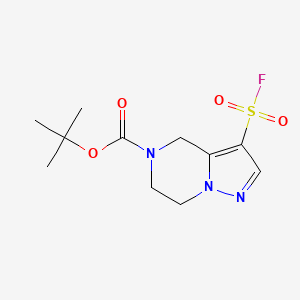 tert-butyl 3-(fluorosulfonyl)-4H,5H,6H,7H-pyrazolo[1,5-a]pyrazine-5-carboxylate