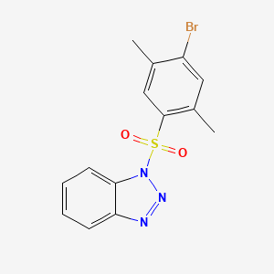 B2791160 1-(4-Bromo-2,5-dimethylphenyl)sulfonylbenzotriazole CAS No. 447410-75-5