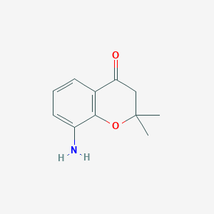 B2791164 8-amino-2,2-dimethyl-3,4-dihydro-2H-1-benzopyran-4-one CAS No. 1785135-30-9