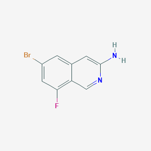 B2791177 6-Bromo-8-fluoroisoquinolin-3-amine CAS No. 1260815-69-7