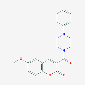 6-Methoxy-3-(4-phenyl-piperazine-1-carbonyl)-chromen-2-one