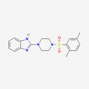 molecular formula C19H22N4O2S B2791186 2-[4-(2,5-dimethylbenzenesulfonyl)piperazin-1-yl]-1H-1,3-benzodiazole CAS No. 1211292-69-1