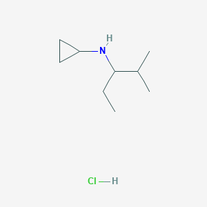 N-(2-Methylpentan-3-yl)cyclopropanamine;hydrochloride