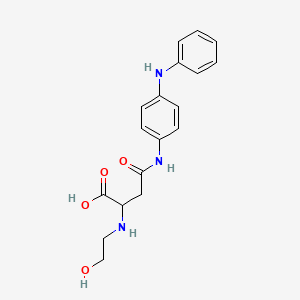 2-((2-Hydroxyethyl)amino)-4-oxo-4-((4-(phenylamino)phenyl)amino)butanoic acid
