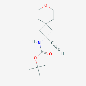 Tert-butyl N-(2-ethynyl-7-oxaspiro[3.5]nonan-2-yl)carbamate