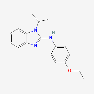 molecular formula C18H21N3O B2791198 N-(4-ethoxyphenyl)-1-(propan-2-yl)-1H-1,3-benzodiazol-2-amine CAS No. 631843-10-2
