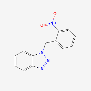 molecular formula C13H10N4O2 B2791210 1-[(2-Nitrophenyl)methyl]-1H-1,2,3-benzotriazole CAS No. 155631-68-8