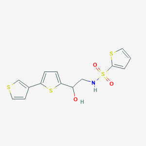 N-(2-{[2,3'-bithiophene]-5-yl}-2-hydroxyethyl)thiophene-2-sulfonamide