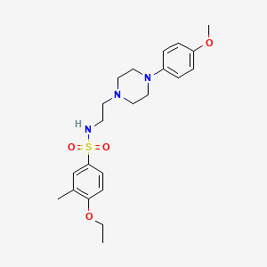 4-ethoxy-N-(2-(4-(4-methoxyphenyl)piperazin-1-yl)ethyl)-3-methylbenzenesulfonamide