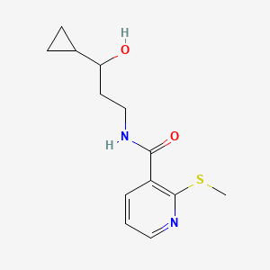 N-(3-cyclopropyl-3-hydroxypropyl)-2-(methylthio)nicotinamide