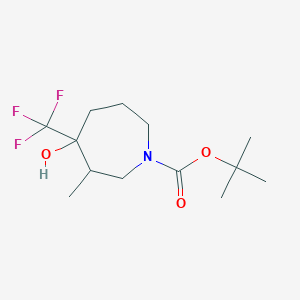 tert-Butyl 4-hydroxy-3-methyl-4-(trifluoromethyl)azepane-1-carboxylate