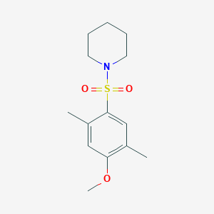 2,5-Dimethyl-4-(1-piperidinylsulfonyl)phenyl methyl ether